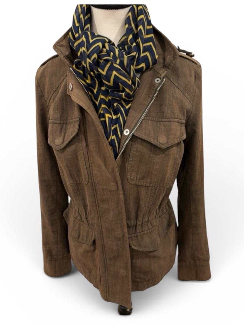 New Haven by Madewell Brown Women's Utility Jacket 100% Cotton, S